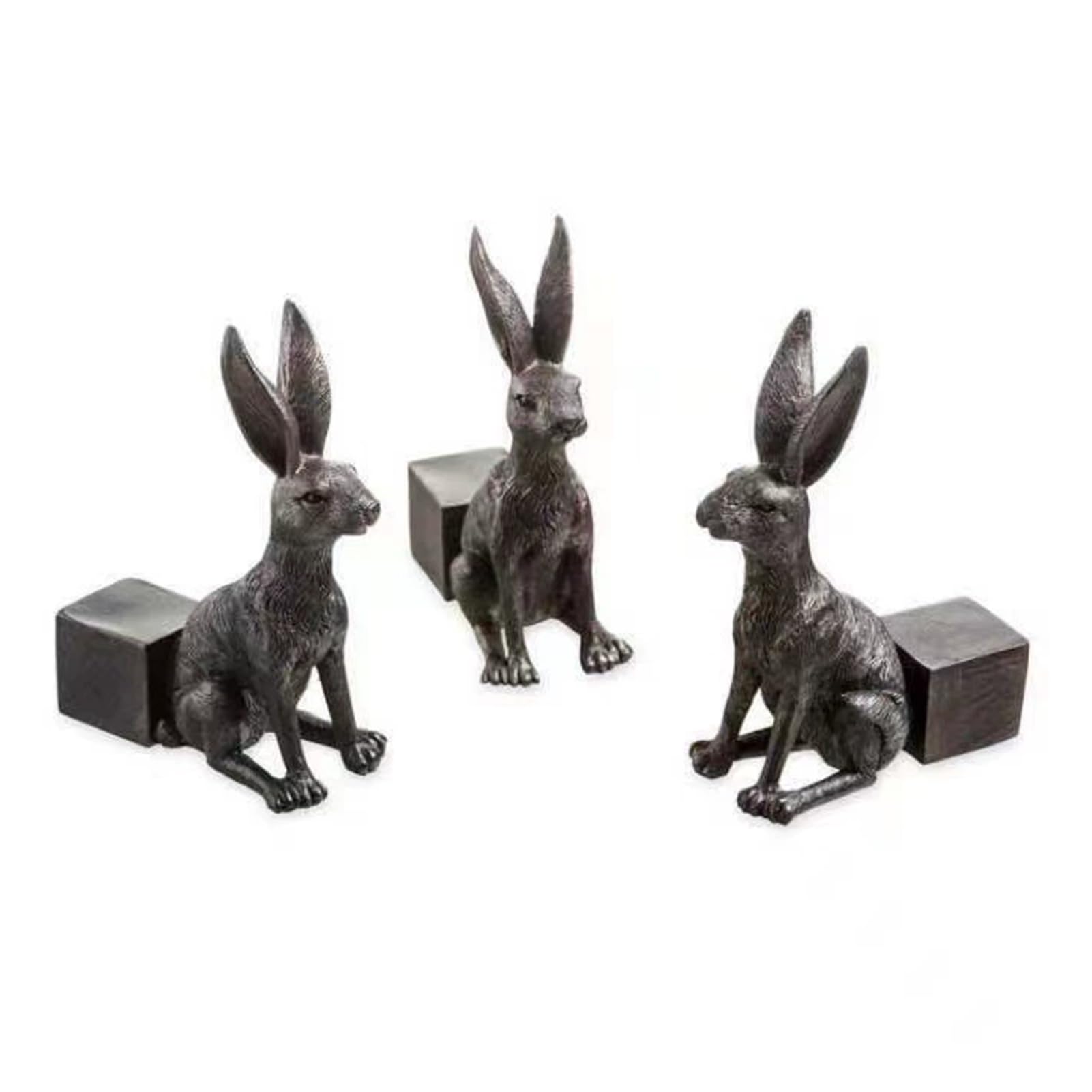bayicie 3Pcs Animal Planter Pot Support Feet, Turtle Frog Dog Cat Rabbit Flowerpot Holder Riser Elevator Stand Rabbit