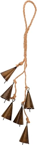 Artibetter Campana de bruja, decoración de bruja, decoración de bruja, decoración al aire libre, campanas paganas de Wicca, campanas de viento de la