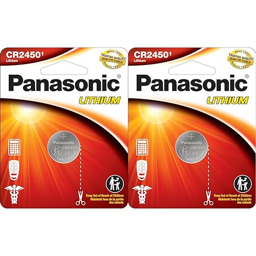 Panasonic CR2450 3.0 Volt Long Lasting Lithium Coin Cell