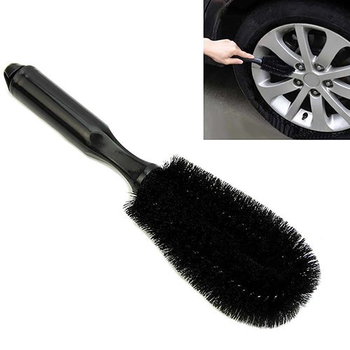 Wheel Hub Scrub Brush Car Vehicle Motorcycle Wheel Hub Tire Rim Scrub Brush Washing Cleaning Tool Cleaner Durable Auto Parts Car Accessories 1# - Thumbnail 5