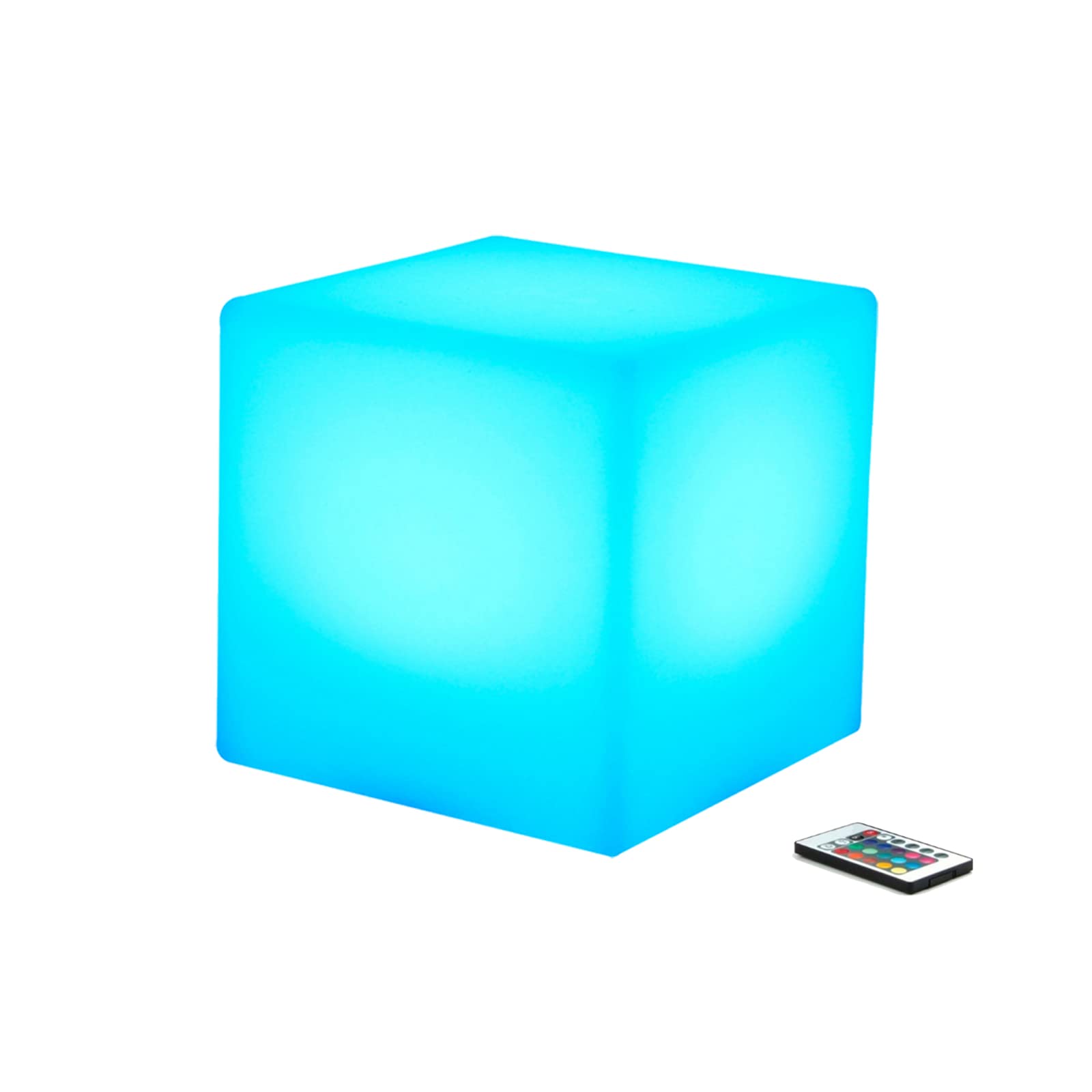 Borelor LED Cube Light, 6-Inch Rechargeable & Remote Control Mood Lamp, 16 Color Changing Glowing Night Light, Dimmable Decorative Lighting for Home/Party/Bar/Wedding
