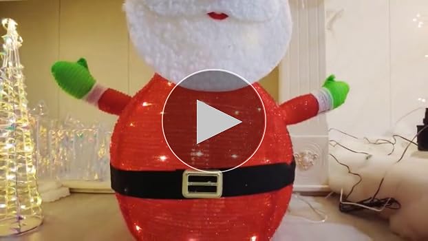 Amazon.com: Lighted Pop-UP Christams Santa Claus Decorations