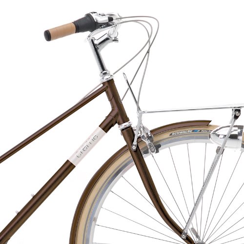 Creme Damen Citryrad Caferacer Solo 3 Gang, brown, Rahmenhöhe: 55 centimeters, Reifengröße: 28 Zoll (78 cm), BI-CRE-2204_22_55 – Bild 3