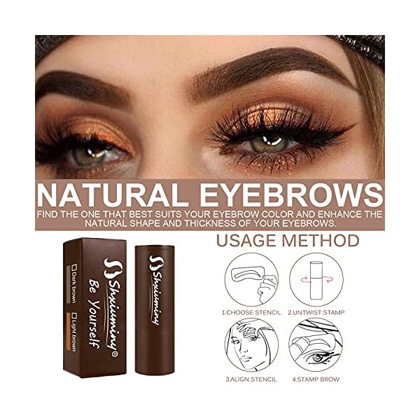 Shxiuminy-Eyebrow-Stamp-and-Stencil-Kit-13-in-1-Eyebrow-Stamp-Shaping-Kit-Eyebrow-Powder-Stamp-Waterproof-Long-Lasting-Instantly-ColorLight-Brown Eyebrow Stamp and Stencil Kit-13 in 1 Eyebrow Stamp Shaping Kit Eyebrow Powder Stamp Waterproof Long Lasting Instantly Color(Light Brown)