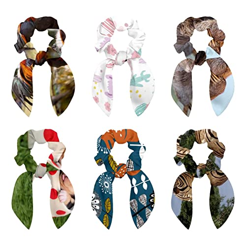 Lot de 6 chouchous pour cheveux motif alpaga mignon idée cadeau fille