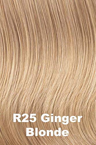 Shattered Bob Wig Color SS25 Ginger Blonde - Hairdo Wigs 6.5" Short Chin Length Textured Bangs Tousled Layers Heat Friendly Synthetic Basic Avg Cap Bundle MaxWigs Hairloss Booklet