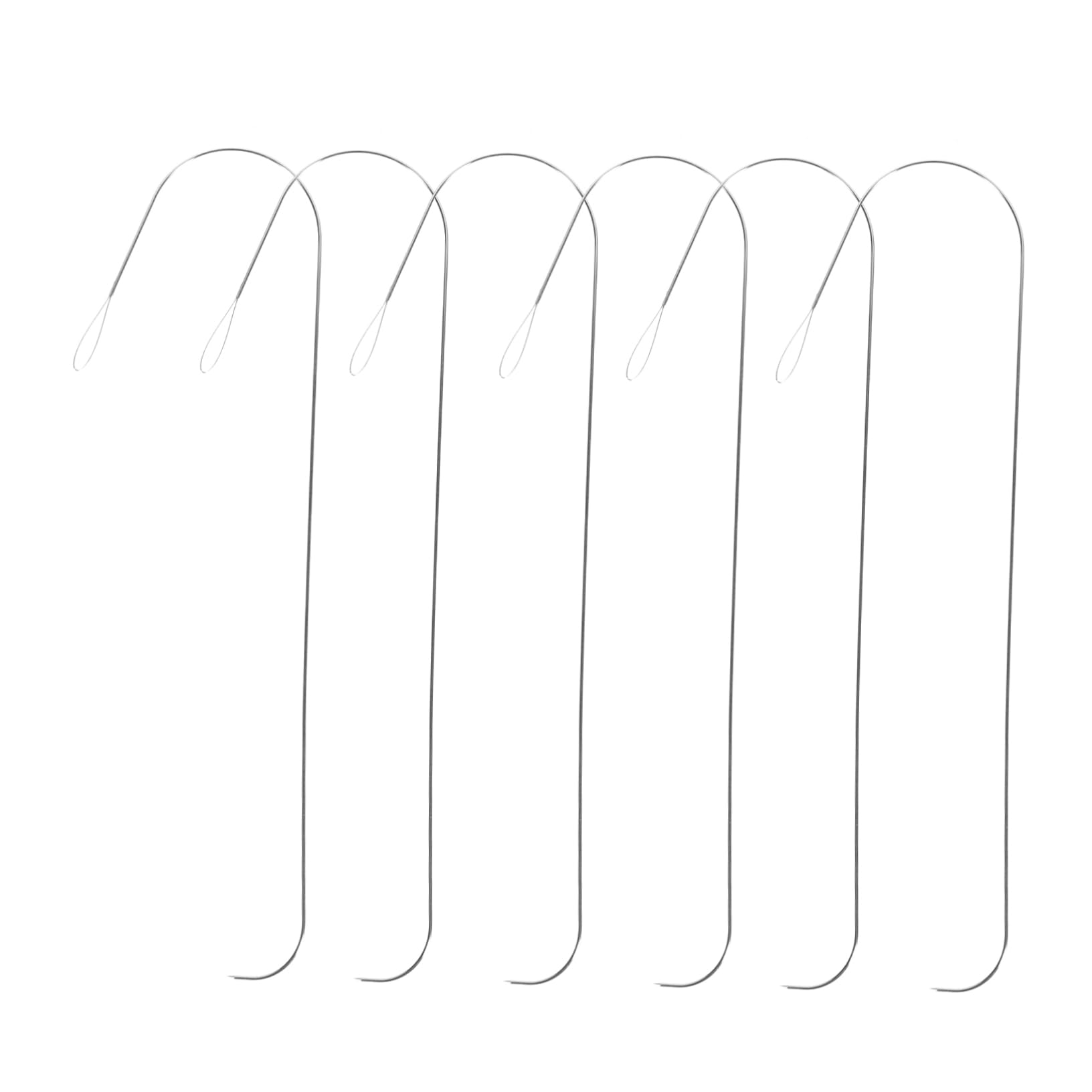 ERINGOGO Essential Beading Tool Set 6pcs Metal Beading Needles Bead Threaders for DIY Jewelry Making