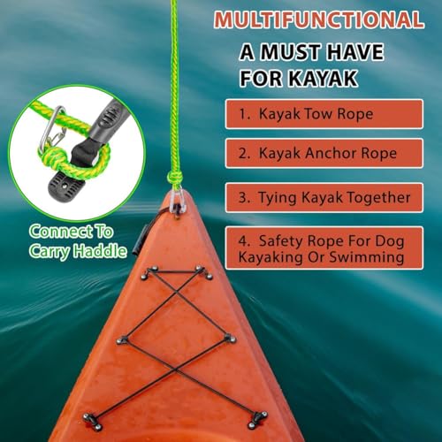 Corde de sécurité pour chien flottante et tether de kayak rivière - 6