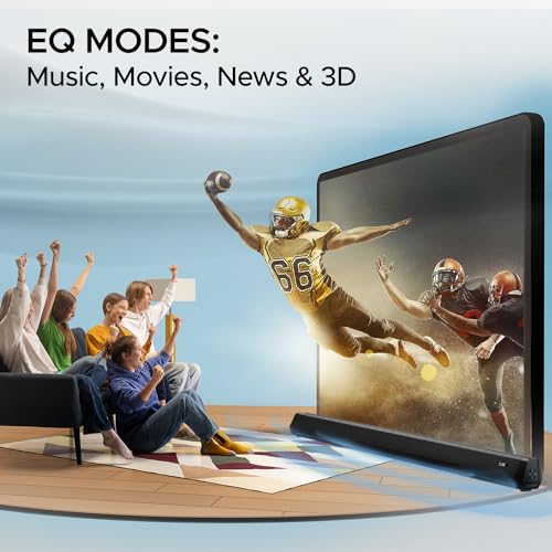 Image of Boat Aavante Bar 2700 Bluetooth Soundbar with 300W RMS, 2.1CH with Wired Subwoofer, Boat Signature Sound, Multi-Compatibility, EQ Modes, Bluetooth v5.3(Midnight Black)