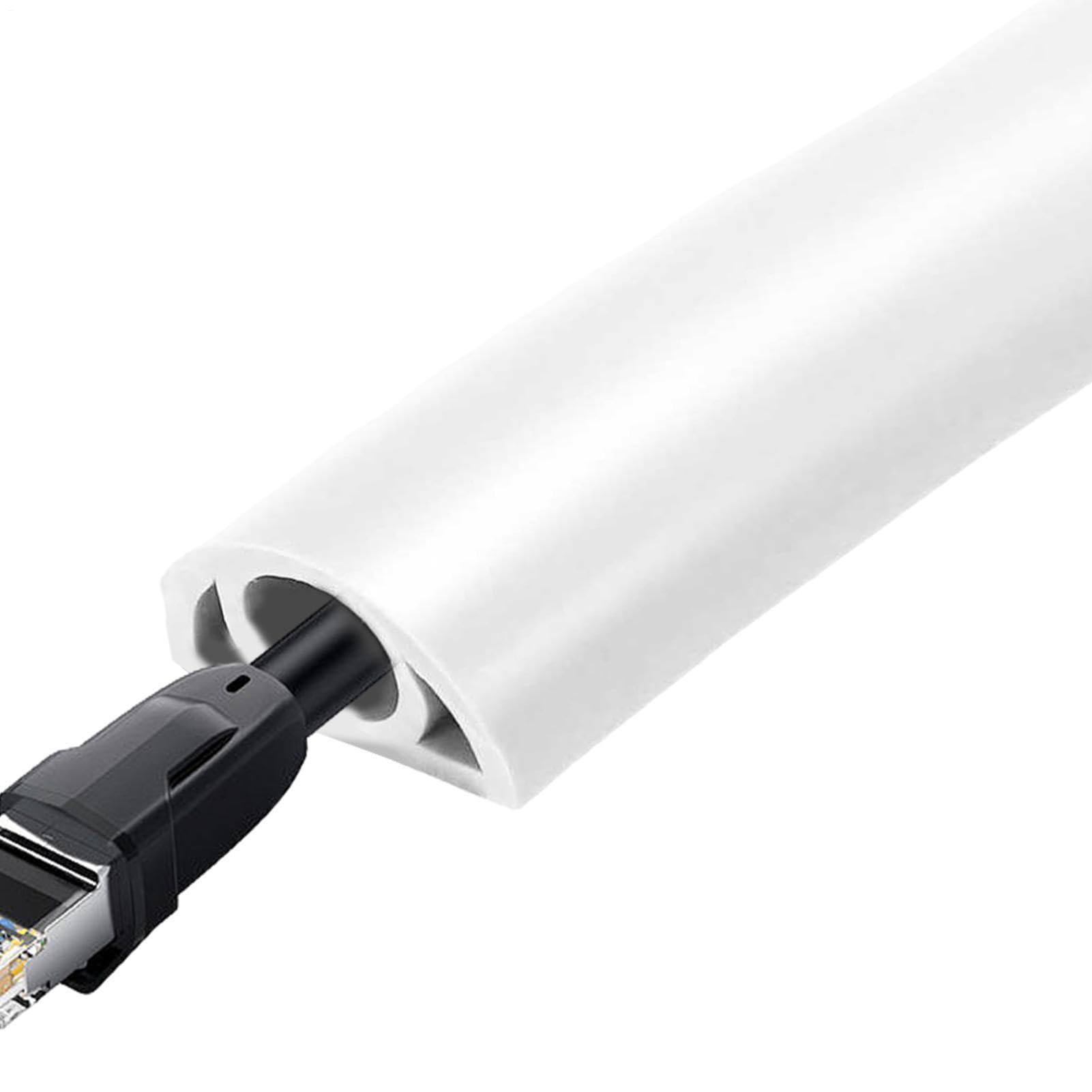 Protector de cable de suelo flexible para cubrir cables de extensión y proteger mascotas 8