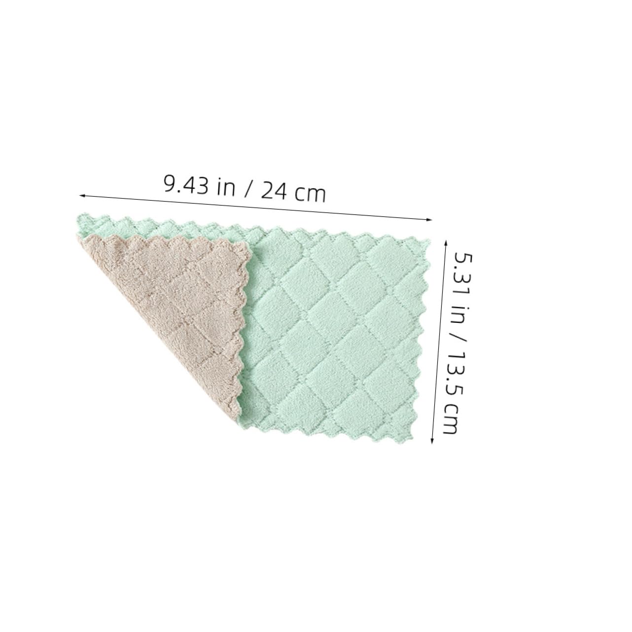 Healeved 60 Piezas Paquete de Paños de Cocina Absorbentes y Duraderos para Limpieza de Utensilios de Cocina Multiusos y para Hogar Verde y Gris