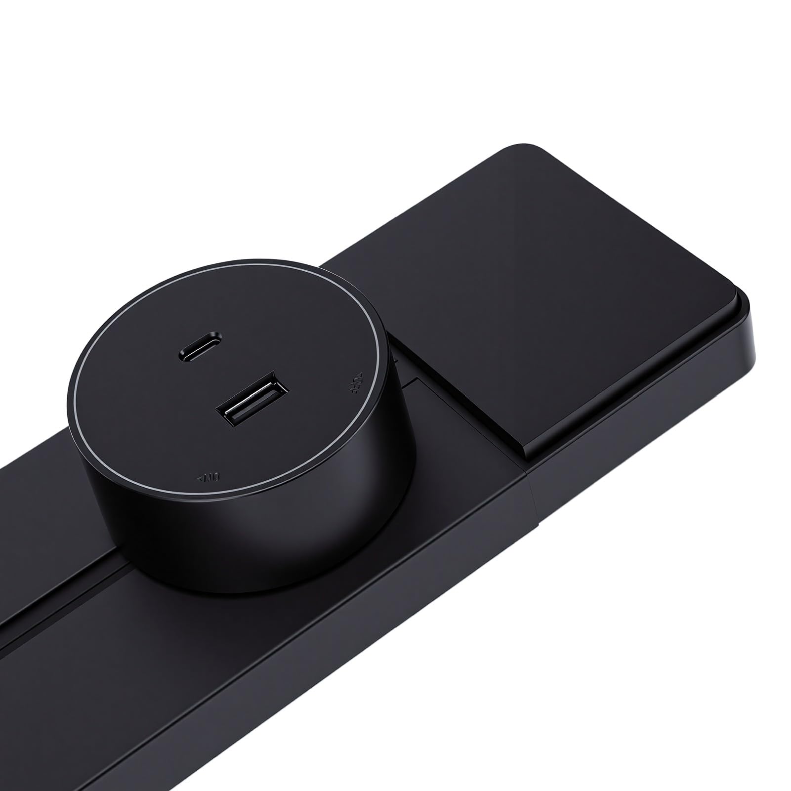 Annadue Steckdosenleiste 40cm mit 2 Steckdosen und USB A USB C Ports,