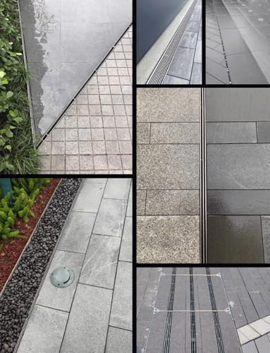 Caniveau de drainage souterrain robuste haute résistance pour cour moderne