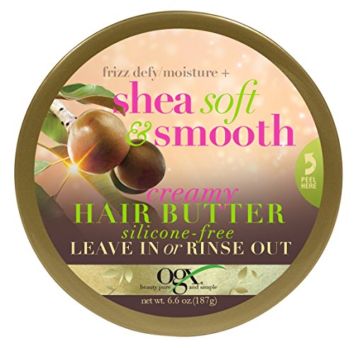 Ogx Shea Soft & Smooth Hair Butter 6.6 Ounce Jar (195ml) (2 Pack)
