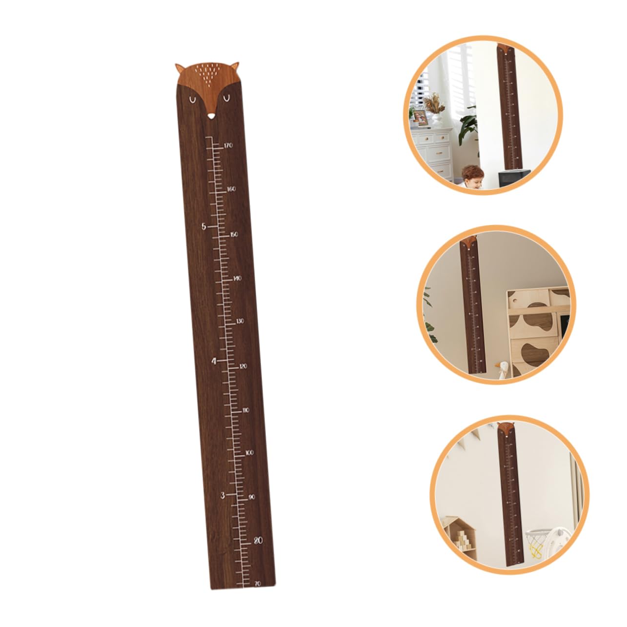 Regla para Medir la Altura Niños Forma de Jirafa en Madera Estable y Resistente para Decoración Infantil en Habitación