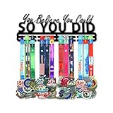 Photo Gallery resama supporto per medaglie nero con scritta "you believe you could so you did", montaggio a parete, facile da installare Photo Gallery resama supporto per medaglie nero con scritta "you believe you could so you did", montaggio a parete, facile da installare