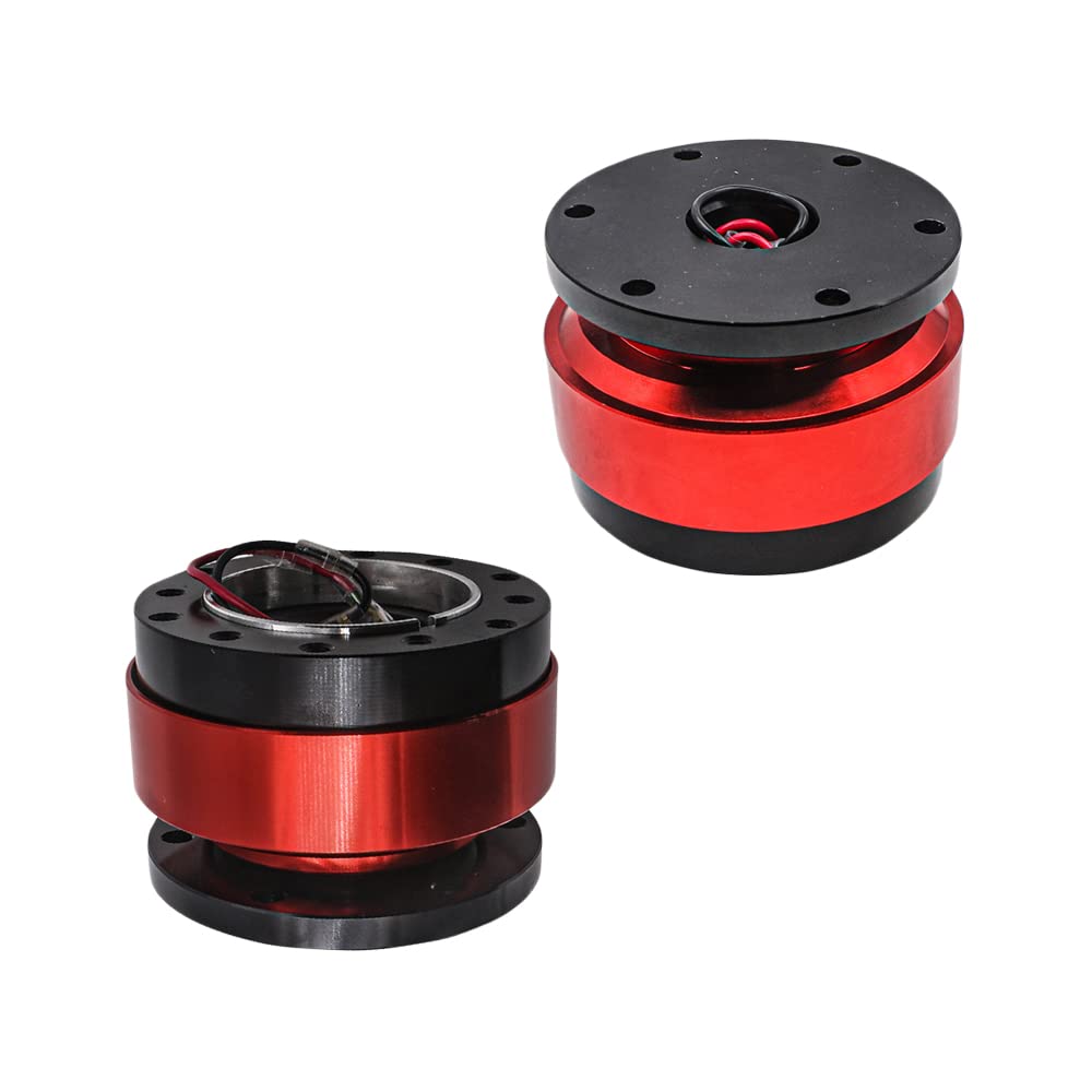 Riloer Kit universal de 6 orificios de liberación rápida para volante de carreras/rally/deportes de motor