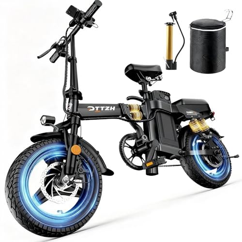 DTTZH A12 Electric Bike Foldable for Adults, 2000W...