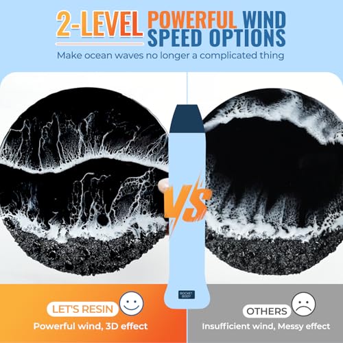 LET'S RESIN Heat Gun for Resin, 350W Fast Heating Dual Temp Heat Gun (482°F~752°F) with 3 Nozzles and 2 Silicone Covers, 4.9Ft Long Cable Hot Air Gun for Crafting, Shrink Tubing, Vinyl Wrap 5 LET'S RESIN Heat Gun for Resin, 350W Fast Heating Dual Temp Heat Gun (482°F~752°F) with 3 Nozzles and 2 Silicone Covers, 4.9Ft Long Cable Hot Air Gun for Crafting, Shrink Tubing, Vinyl Wrap - Image 5