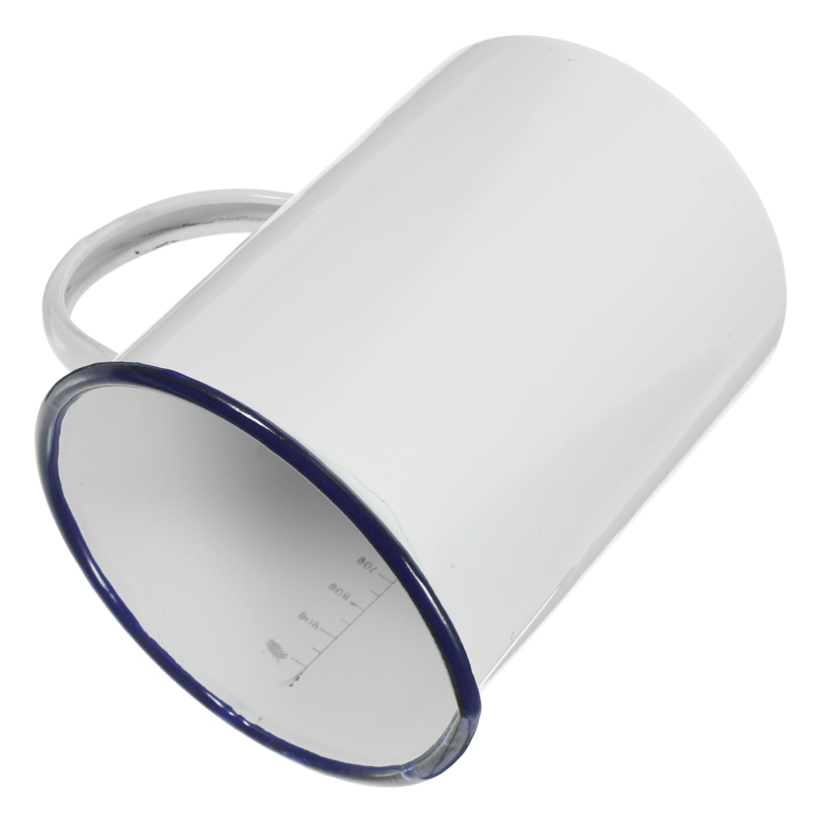 Alipis 2 Stück Retro Emaille Becher Kaffeetasse aus Emaille für Milch und Tee Hitzebeständiger Trinkbecher für Zuhause Büro und Praktische und Langlebige Trinkflasche für Freunde