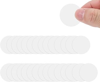 30 Pcs NFC 215 Cards White Rewritable Stickers 504 Bytes Memory 25mm Round NFC Chip Compatible with Most Devices