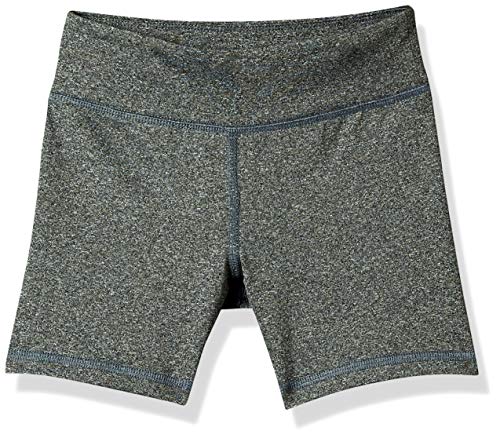 Amazon Essentials Big Girls' Stretch Active Short, Grey Spacedye, M