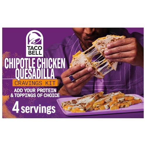 Taco Bell Chipotle Chicken Quesadilla Cravings Kit, 17.3 oz Box