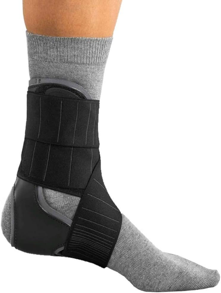 PUSH Ortho Ankle Brace Aequi - Stabilizer for Sprain, Injury, Instability, Fracture, Arthritis - Compression Support, Comfortable Fit, Moisture-Wicking (Right-Size 2)