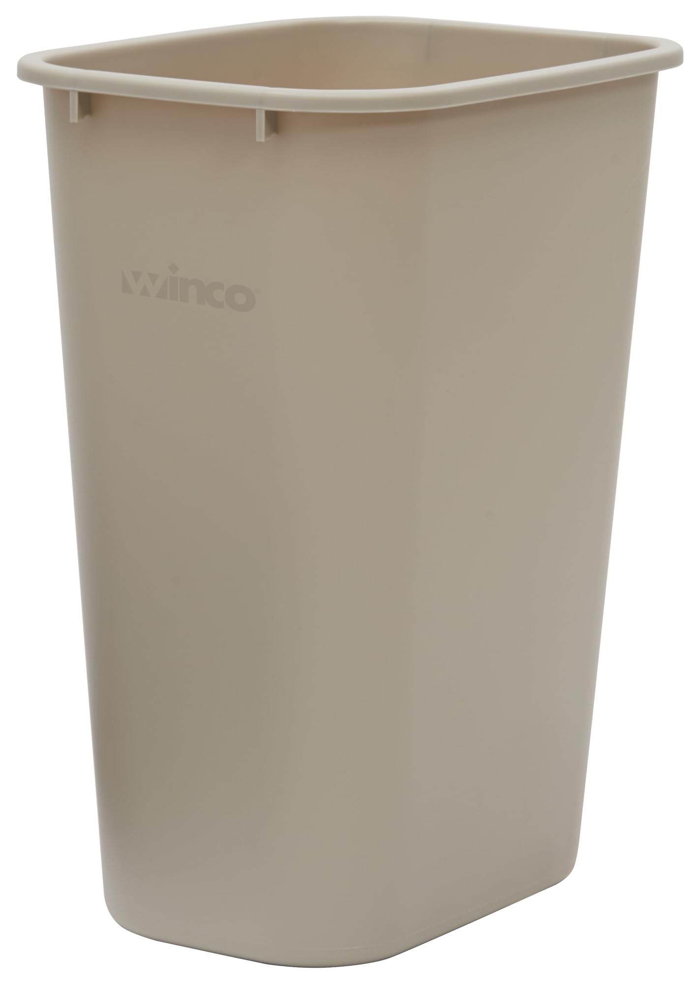 Winco PWR-41BE Waste Basket, 10 Gallon, Beige
