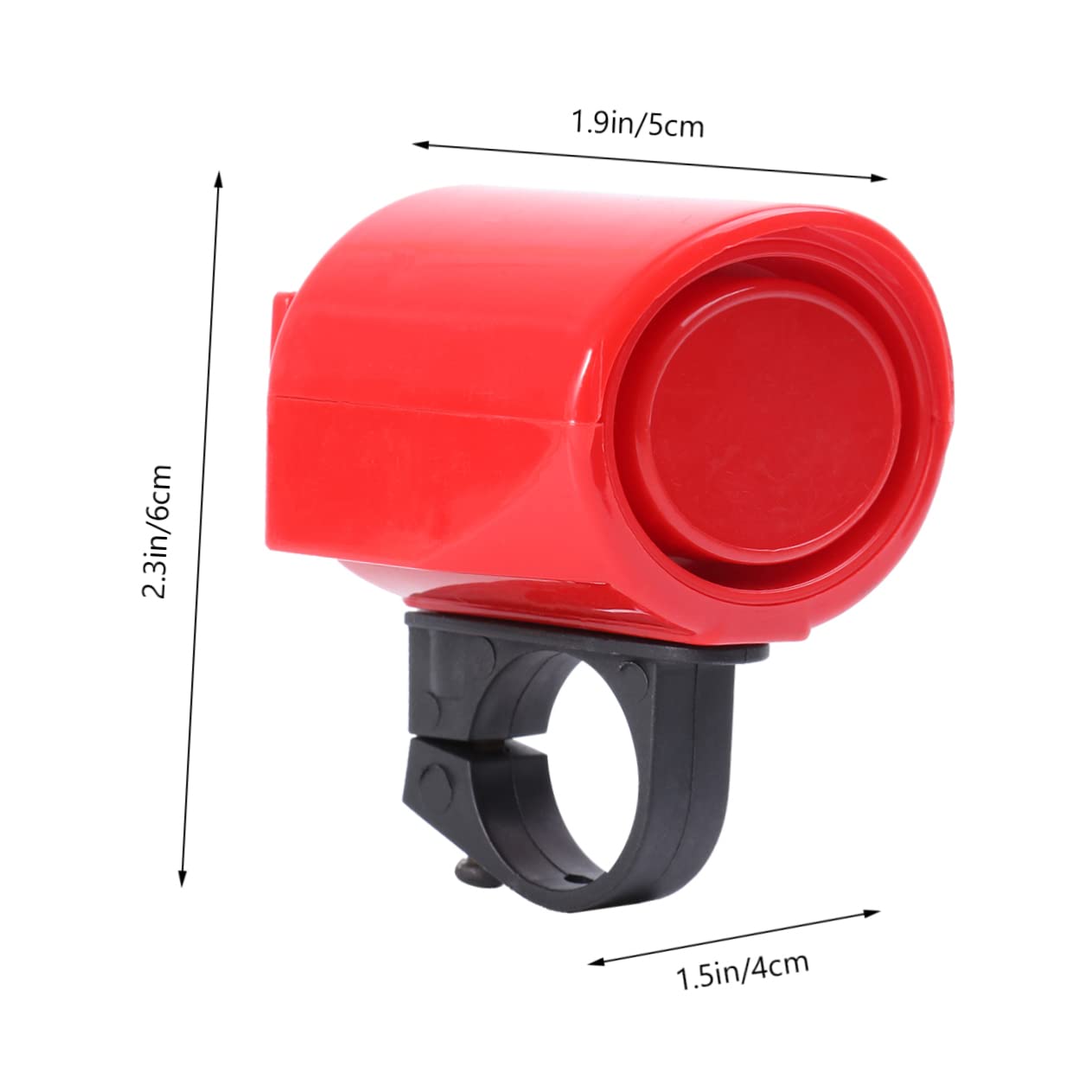 YARNOW Intelligent Electric Bike Horn Durable Red Trumpet for Easy Installation Mountain Road Bikes Present for Cyclists
