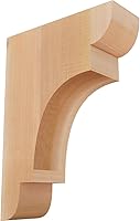 Vista 81 de Ekena Millwork COR04X12X12NEB00RWR 4 pulgadas de ancho x 12 pulgadas de profundidad x 12 pulgadas de alto New Brighton Rough Sawn Corbel, cedro rojo