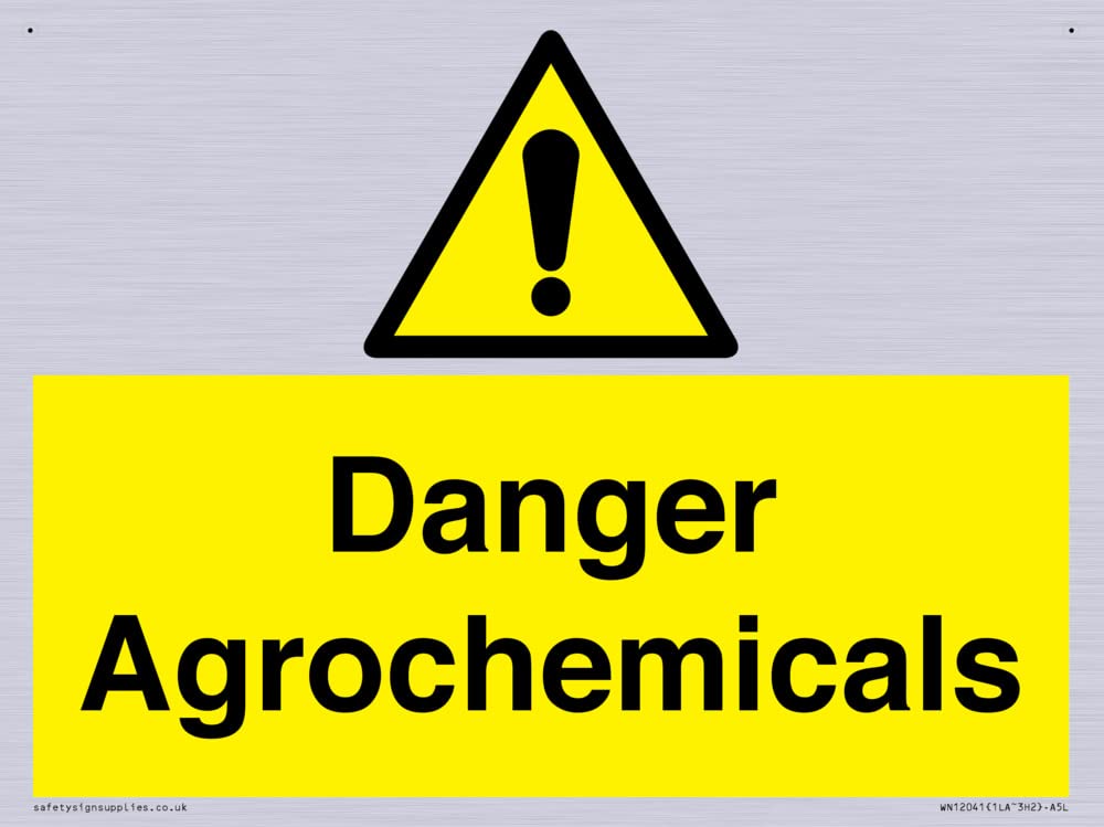 Danger Agrochemicals Sign - 200x150mm - A5L