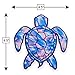 Bigtime Signs 2 - Pack of Sea Turtle Decal Stickers | Blue Tie Dye Swirl | Contour Cut Car Adhesive Decal | Sticker 2 Pack
