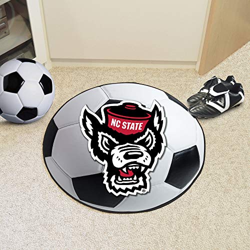 Balón de fútbol NCAA NC State Wolfpack universitario resistente para entrenamiento exterior 3