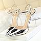 Frauen Arbeitsplätze Leben Absätze Sandalen Knöchelriemen Stiletto Lackleder High Heel Wickelzehen Geschlossene Zehen Sandalen Pumps Pumps für Party Night Club Hochzeit 10.5 cm
