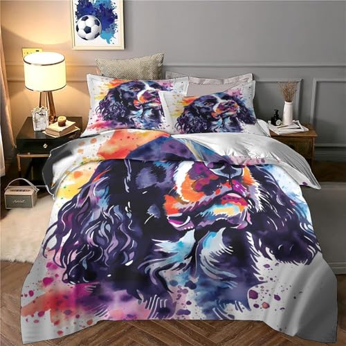 Housse de couette chien ultra douce et légère microfibre 3D