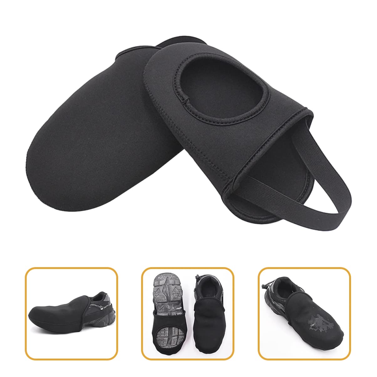 HANABASS Copriscarpe Antiscivolo per Impermeabili e Caldi Protezione Freddo e Vento Accessori per Neoprene per attività Inverno
