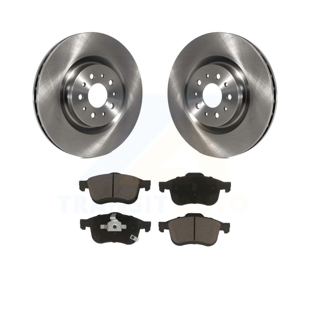 Transit Auto - Rear Disc Brake Rotors And Ceramic Pads Kit For Ram