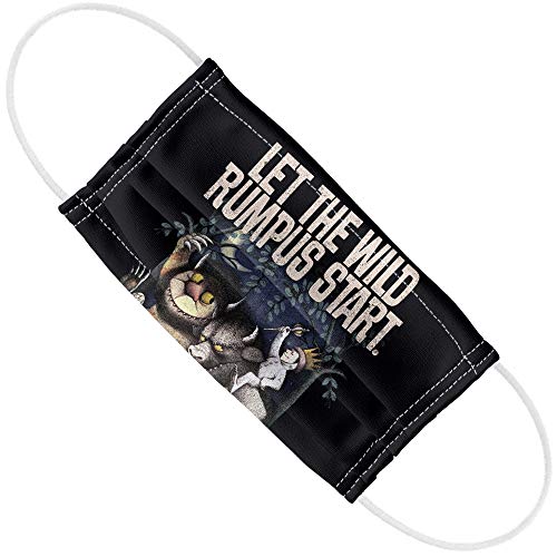 Popfunk Where the Wild Things Are Wild Rumpus 1-Ply Reusable Face Mask Covering with Adjustable Nose Wire, Unisex