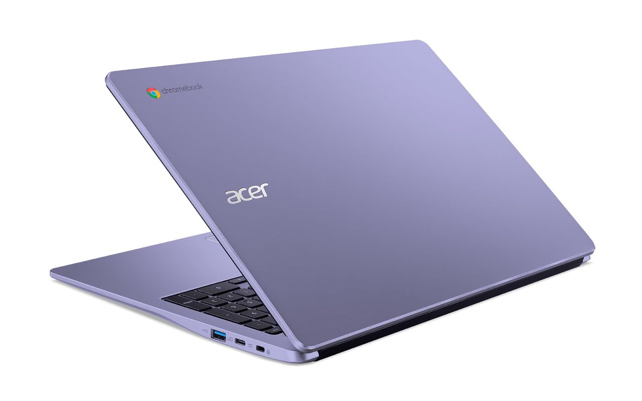 acer Chromebook Flagship - Luce per computer portatile, display FHD da 15,6 pollici, DualCore Intel Celeron N4500, 4 GB di RAM, 128 GB di memoria (64 GB eMMC + scheda da 64 GB), Wi-Fi 6, oltre 10 ore