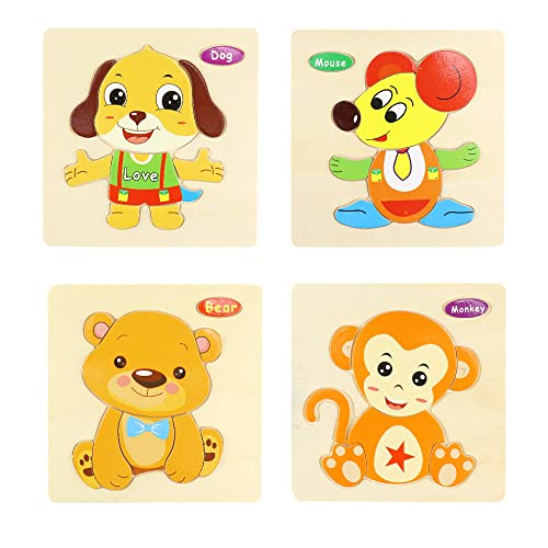 Holz Puzzle Für Kinder Ab 3 Jahren - Dinosaurier Steckpuzzle Montessori Spielzeug