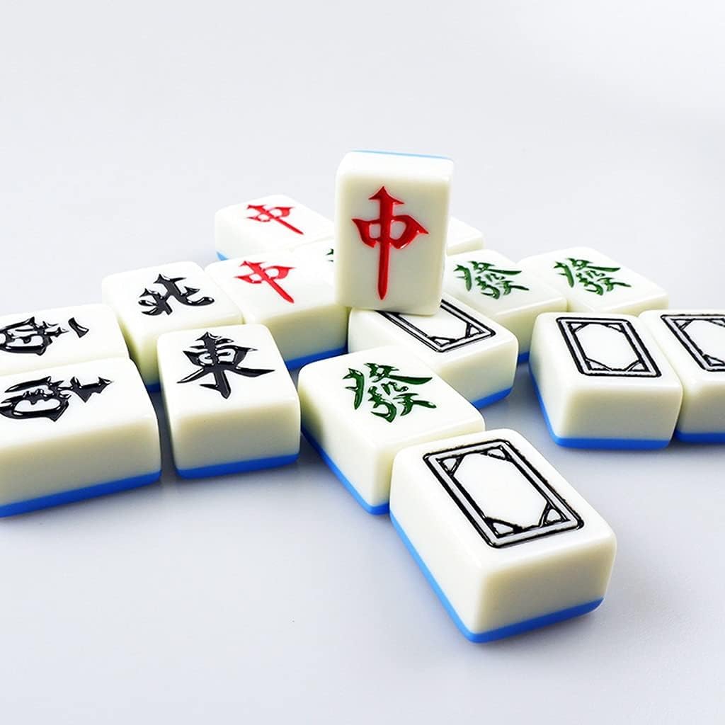 Set di Carte Mahjong, Set Mahjong Cinese, 144 Tessere digitali, Set di Giochi Mahjong Cinese