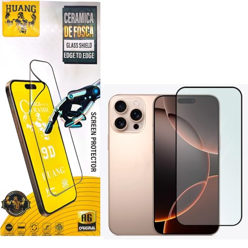 Película Cerâmica Fosca 9D Protetora de Tela Anti-riscos queda Proteção Total Compatível com Celular Iphone X/11/12/13/14/15/16e PRO MAX (16 PRO)
