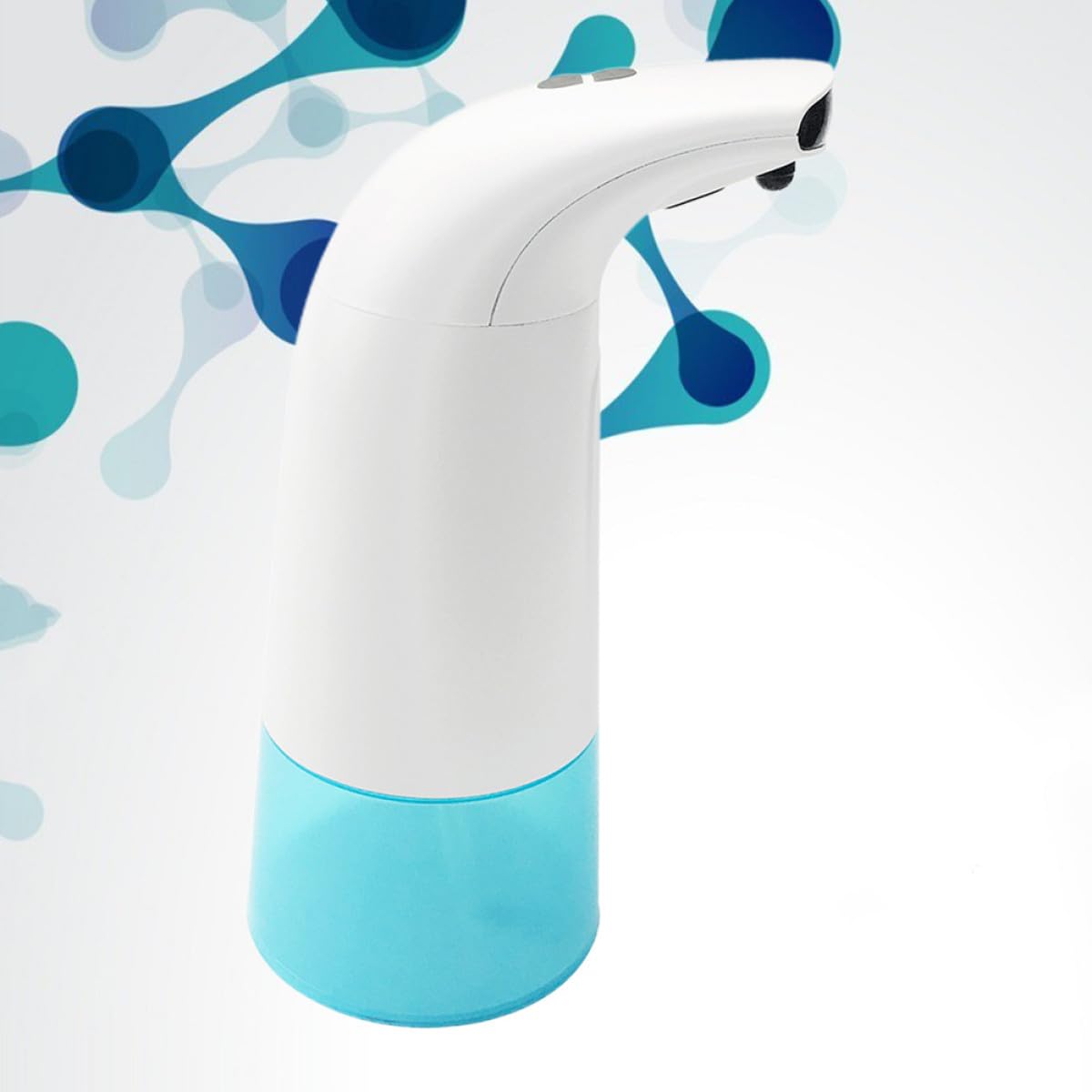 Dispenser Schiuma Automatico Induzione Completa Pompa Consumo per Bagno Uso e Professionale Colore Bianco