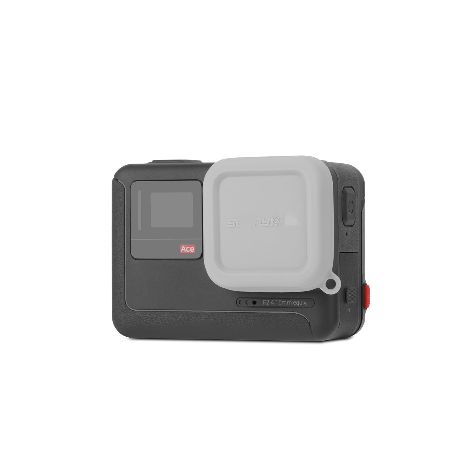 Action Camera Lens Protector Cover for Insta360 Ace Pro Mini Camera Lens Cap Cover for 360 Ace Silicone Lens Cover Dust-Proof Cap Carrying Travel Lens Protector (Gray)