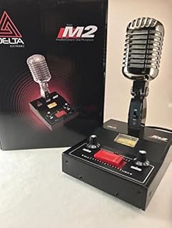 BLACK CHROME DELTA M2 AMPLIFIED DYNAMIC POWER BASE MICROPHONE 4 pin Cobra CB HAM MIC