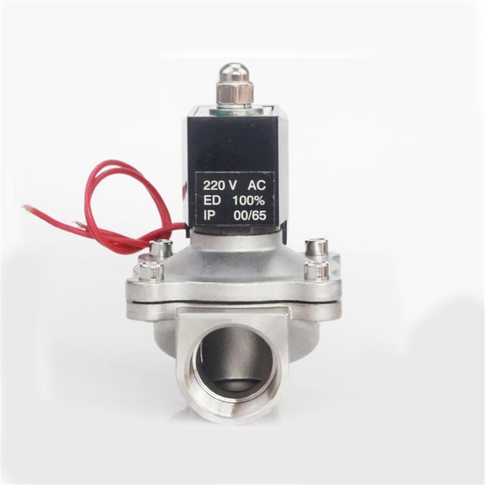IPNDKBFL 1-1/4inch Closed Stainless Steel Solenoid Valve 12vdc Dc24v 220vac 110vac 24vac DN32 1Pcs(Npt-120vac,2W-32 VITONSEAL)