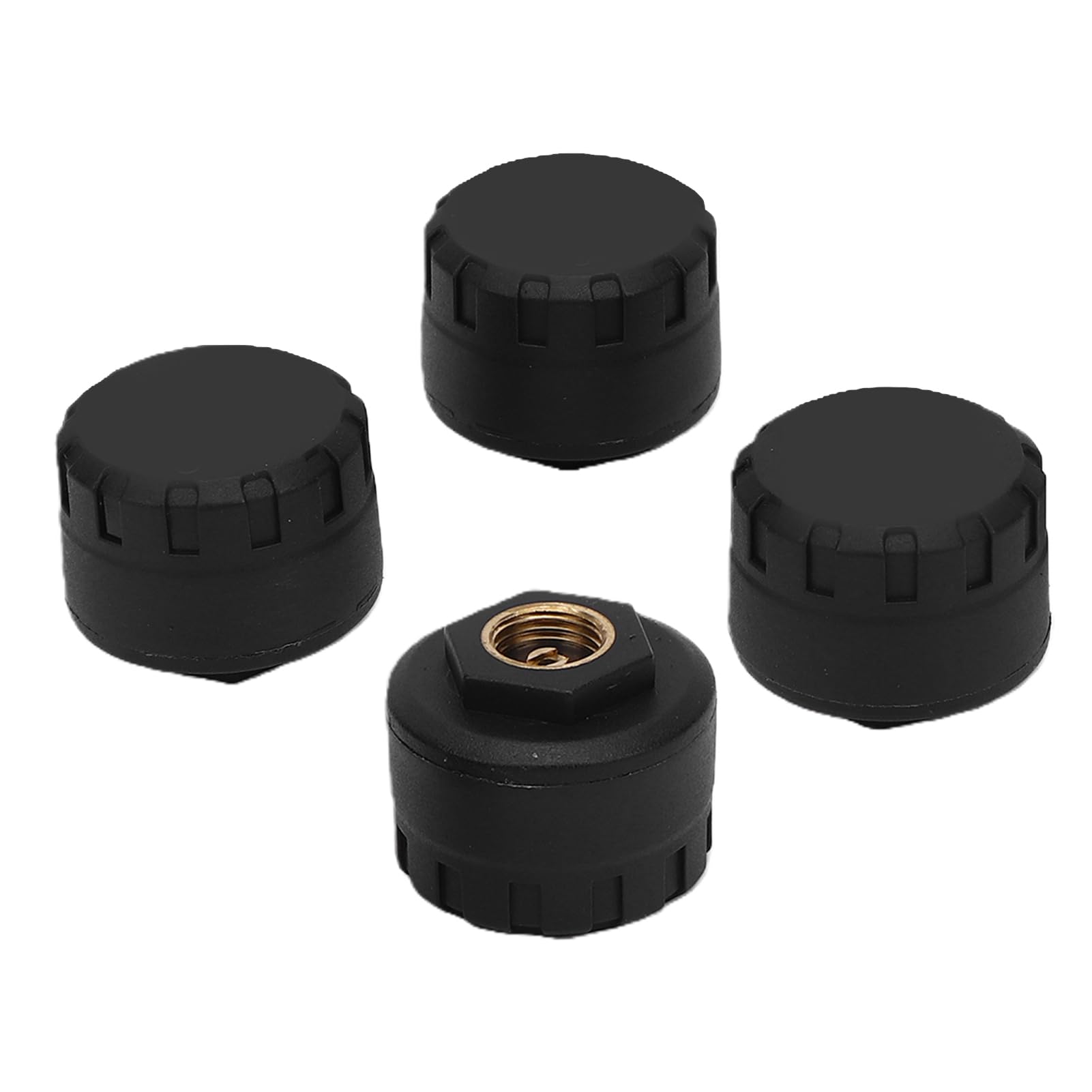 Yosoo Bezprzewodowy System Monitorowania Ciśnienia w Oponach, Alerty w Czasie Rzeczywistym Bluetooth TPMS z aplikacją mobilną do Samochodów, Kamperów, SUV-ów i Ciężarówek (4PCS)