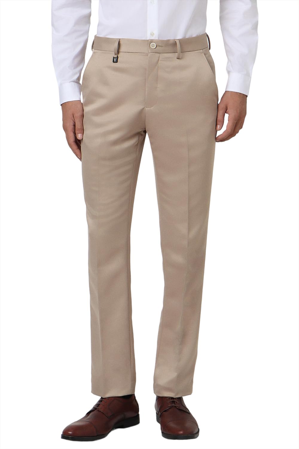 Mid Rise Solid Formal Trouser for Men|Regular Fit | Plain Formal Pants-image-20