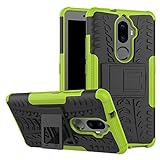 Huawei Mate10Lite/Nova 2i/MaiMang 6/Honor 9i Case, Awesome Armor Foldable Movie Stand Slim Cover,...